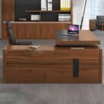 ⁦مكتب مدير فاخر مع سايد جانبي خشب MDF إسباني⁩ - الصورة ⁦4⁩