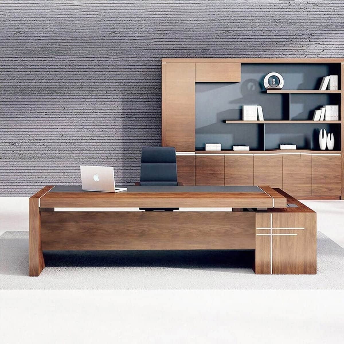 15 مكتب مدير فاخر مع سايد جانبي خشب MDF إسباني - الصورة 1