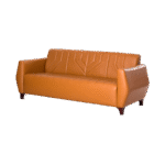 ⁦طقم أنتريه جلد كنبة + 2 فوتية⁩ - الصورة ⁦3⁩