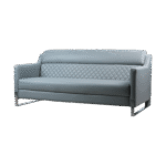 ⁦طقم انتريه استقبال جلد مكتبي – رمادي⁩ - الصورة ⁦3⁩