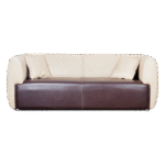 ⁦طقم انتريه مكتبي جلد عالي الجودة باللونين البيج والبني⁩ - الصورة ⁦3⁩