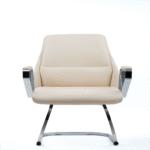 كرسي انتظار جلد طبيعي من روتو – فخامة، راحة، ومتانة لمكاتب أكثر أناقة