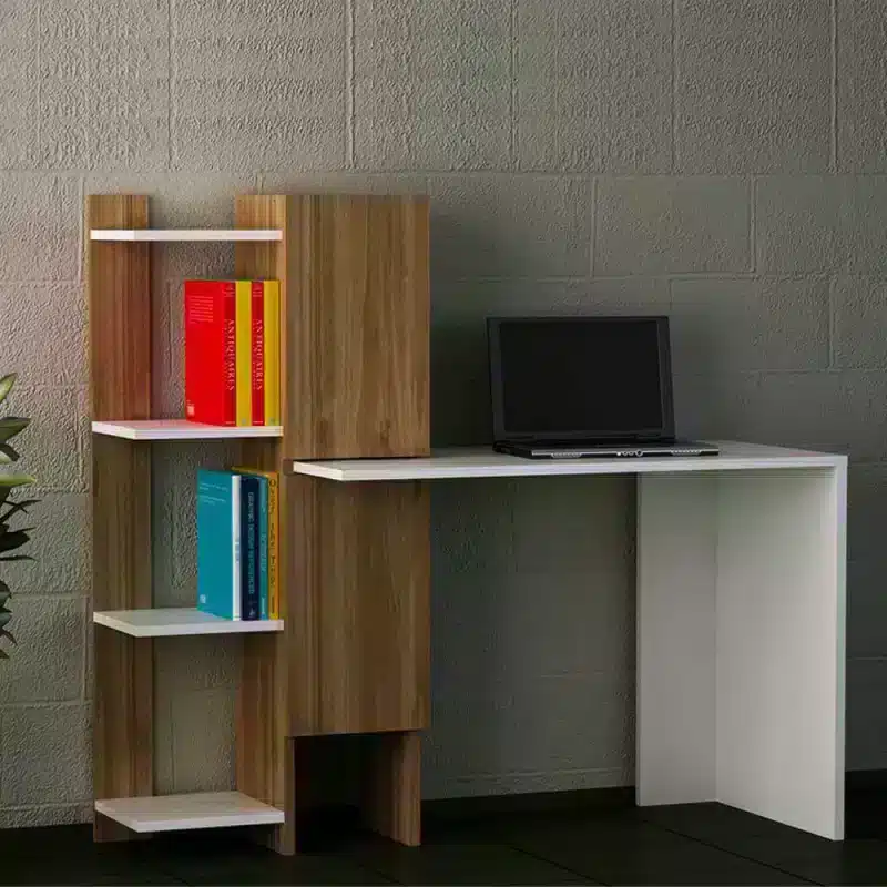 Desk-116×45-cm-TRA309 مكتب مع رف جانبي - الصورة 1