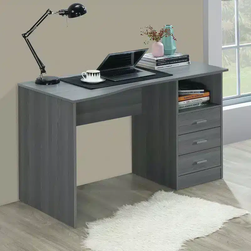 Desk-50×120-cm-FNH216 مكتب خشب رمادي - الصورة 1
