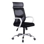 أفضل كرسي موظفين بظهر شبك ومسند للراس