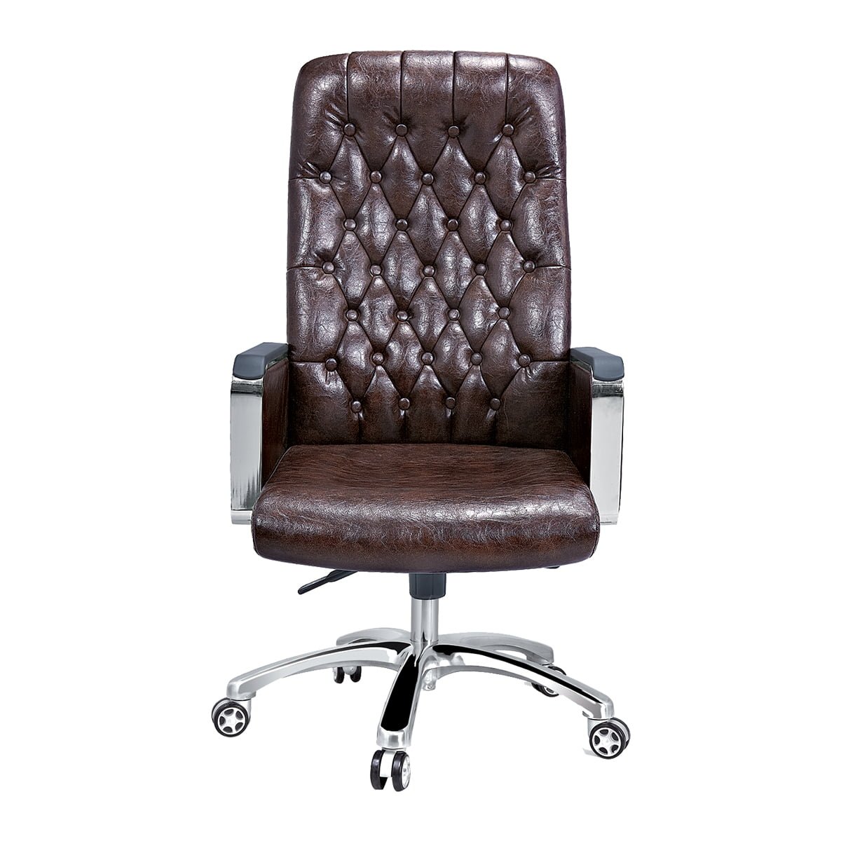 RC-203-FRONT كرسي مكتب جلد كابتونيه - الصورة 1