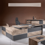 مكتب مدير خشب MDF إسباني+سايد جانبي