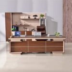 مكتب مدير اسود مع سايد جانبي