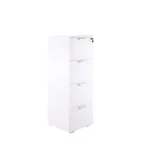 وحدة أدراج بيضاء خشب