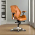 ⁦كرسى مكتبى جلد⁩ - الصورة ⁦2⁩