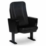 ⁦كراسي مسرح جلد أسود: جودة، شياكة⁩ - الصورة ⁦4⁩